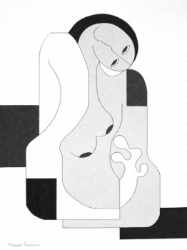 Contemporary work named « Me-Time », Created by HILDEGARDE HANDSAEME