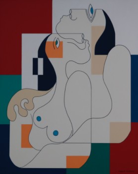 Named contemporary work « La Sérénité », Made by HILDEGARDE HANDSAEME