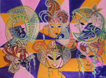 Named contemporary work « Vénitiens », Made by NINA
