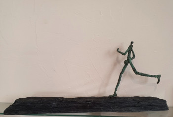 Contemporary work named « Le Coureur 3/8 », Created by RéJANE LECHAT