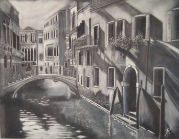Contemporary work named « venise », Created by SANPIER