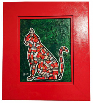 Contemporary work named « RED AND GREEN CHARAMBAR », Created by CIBI