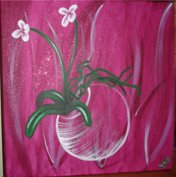Named contemporary work « Orchidée », Made by LYDIE COURBIER