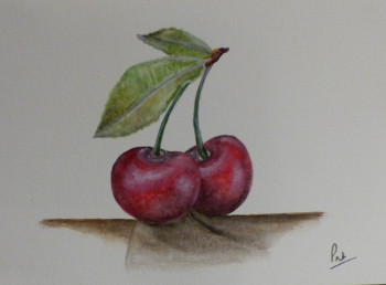 Contemporary work named « Cerises », Created by PATCHA CRéATION