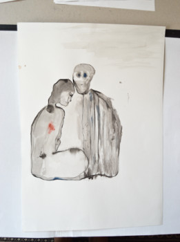 Contemporary work named « Les Amants », Created by ALINE KHIEU