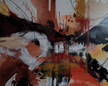 Named contemporary work « Tableau moderne abstrait 66 », Made by PATRICE PAINTING