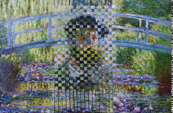 Named contemporary work « Le jardin de Giverny », Made by ARIEL