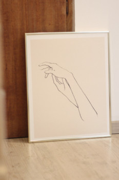 Named contemporary work « Hand Talk 3 », Made by LéA BROS (YOUTHEMAGICIAN)