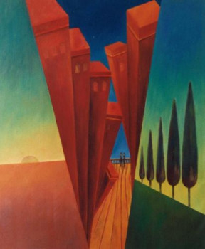 Named contemporary work « RENCONTRE », Made by GRACIELA CASTELLANO SAAVEDRA