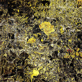 Named contemporary work « Destructuring in yellow », Made by ALAIN CABOT