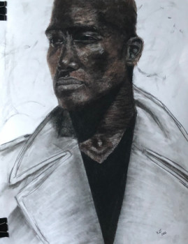 Contemporary work named « Darius », Created by KAT