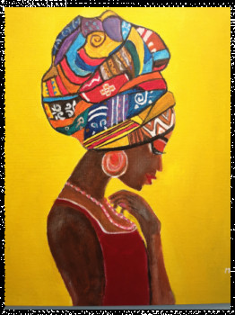 Named contemporary work « Africaine », Made by MARCO