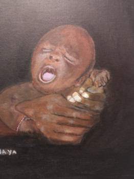 Named contemporary work « Bébé africain », Made by MARCO