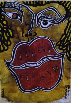 Named contemporary work « Lips », Made by CLOERAY69