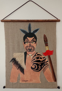 Named contemporary work « MAORI », Made by LAURENCE LBN