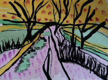 Named contemporary work « Landscape #07 2 », Made by AERH ARTS