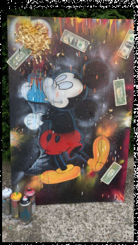 Named contemporary work « Mickey street », Made by CINDY LEROUX