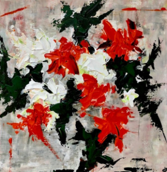 Named contemporary work « Samba Flowers », Made by CATHERINE BENOIST