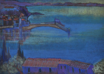 Named contemporary work « Vue depuis la Balette II », Made by PHILIPPE JAMIN