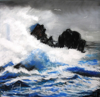 Named contemporary work « Tempête », Made by JOUAN