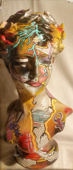 Named contemporary work « Venus relookée Pop'Art », Made by KLéORA CRéATIONS