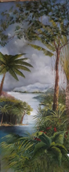 Named contemporary work « Paysage tropical », Made by ODILE JACENKO