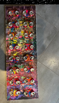 Named contemporary work « Recycle moi », Made by SYLVIE SOSTELLY