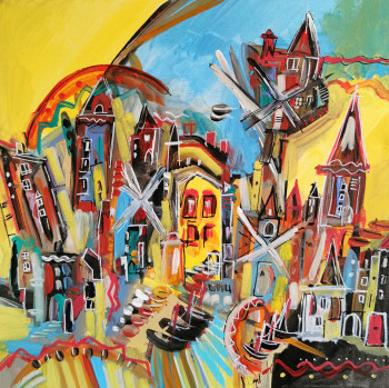 Named contemporary work « Burano Imola », Made by MURIEL CAYET
