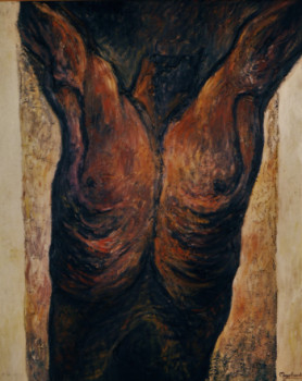 Named contemporary work « torse-arbre », Made by MAJO MARCHAND