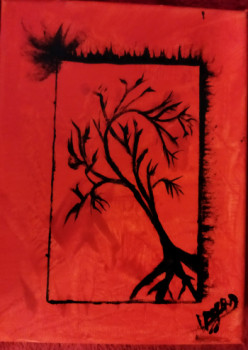 Named contemporary work « l'arbre pencher », Made by VIVIANE