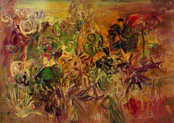 Named contemporary work « Le mystère en fleurs », Made by MURIEL CAYET