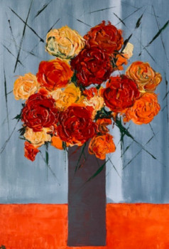 Named contemporary work « Tangerine blossoms », Made by CB