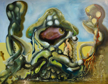 Named contemporary work « champignon », Made by MADU