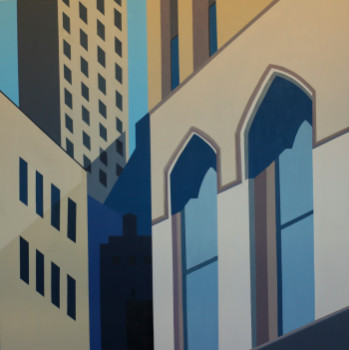 Named contemporary work « NY city St Patrick », Made by PADDY