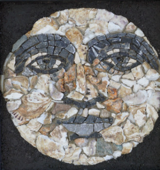 Named contemporary work « Face de Lune », Made by CHA-B.
