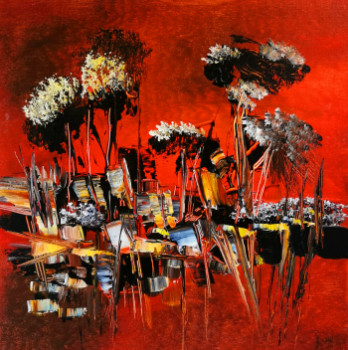 Named contemporary work « La libre intensité du paysage », Made by MURIEL CAYET