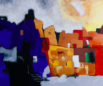 Named contemporary work « La ville imaginaire », Made by PADDY