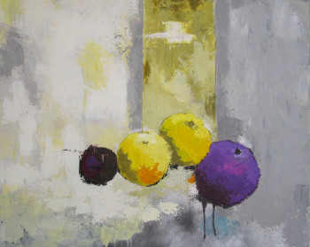Named contemporary work « Une deux trois prunes », Made by PADDY