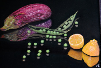 Named contemporary work « Légumes 2 », Made by FRANCIS RIANCHO
