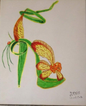 Named contemporary work « Chaussure fleur », Made by JANIE