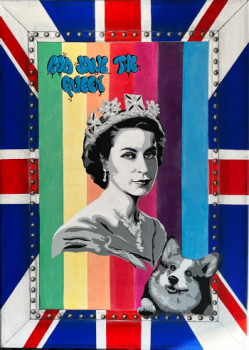 Named contemporary work « Le souvenir: God save the Queen », Made by GHIS