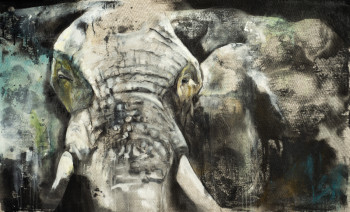 Named contemporary work « Bigéléphant », Made by ėCLABOUSSEUR D'ART