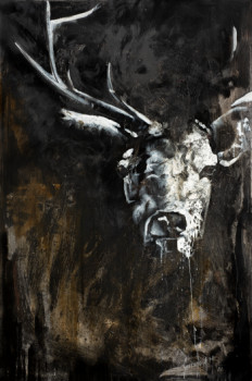 Named contemporary work « Cerf obscur », Made by ėCLABOUSSEUR D'ART
