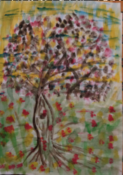 Named contemporary work « l'arbre », Made by VIVIANE
