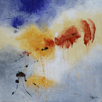 Named contemporary work « Bruissements de signes II », Made by TANIA CAGGINI