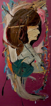 Named contemporary work « Méditation », Made by ELISAME