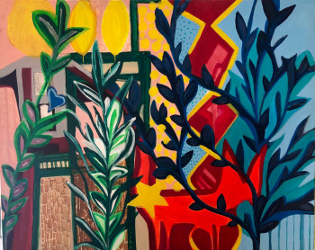 Named contemporary work « Les jardins d'Ohana 16 », Made by LéONIE