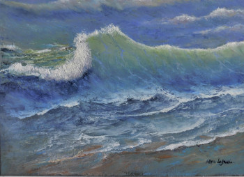 Named contemporary work « la vague », Made by MARC LEJEUNE