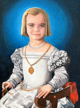Named contemporary work « Emma d'après Bronzino », Made by ARNAUD FEUGA