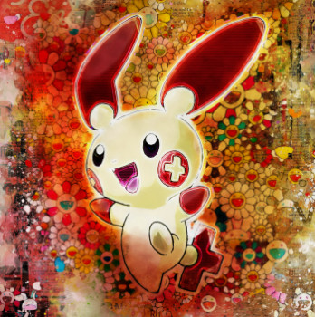 Named contemporary work « Pokemon : Plusle », Made by BENNY ARTE
